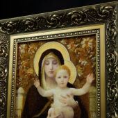 Bernsteinbild – Maria der Lilien mit dem segnenden Jesuskind - Image 3