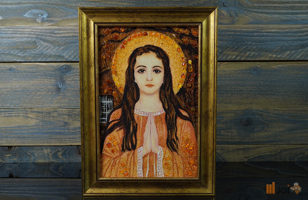 Bernsteinbild – Die heilige Philomena, direktes Portal zum Himmel (14)
