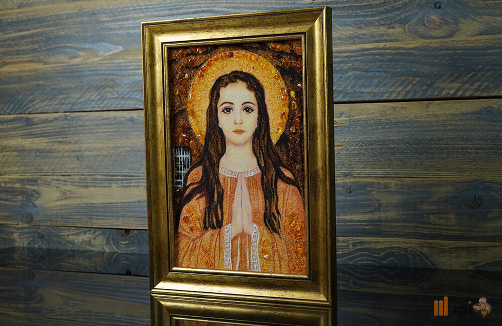 Bernsteinbild – Die heilige Philomena, direktes Portal zum Himmel (16)