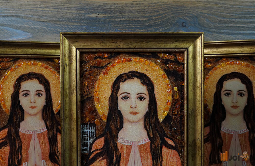 Bernsteinbild – Die heilige Philomena, direktes Portal zum Himmel (8)