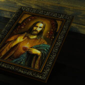 Bernsteinbild – Der segnende Jesus Christus - Image 4