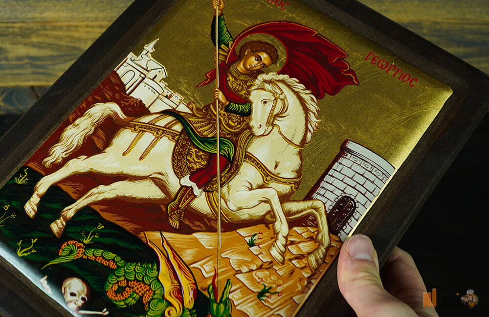 Goldene Ikone des „Heiligen Georg“ (3)