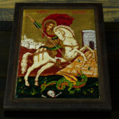 Goldene Ikone des „Heiligen Georg“ – Handarbeit - Image 3