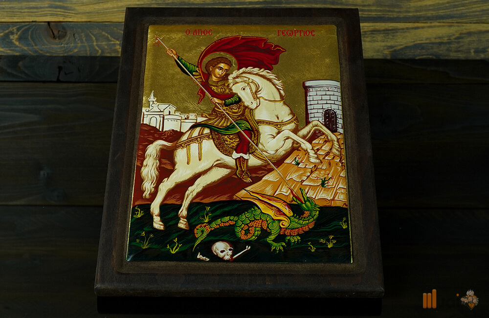 Goldene Ikone des „Heiligen Georg“ (5)