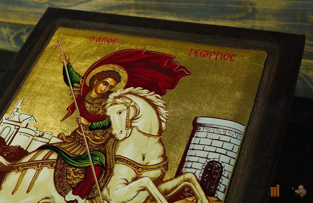 Goldene Ikone des „Heiligen Georg“ (6)