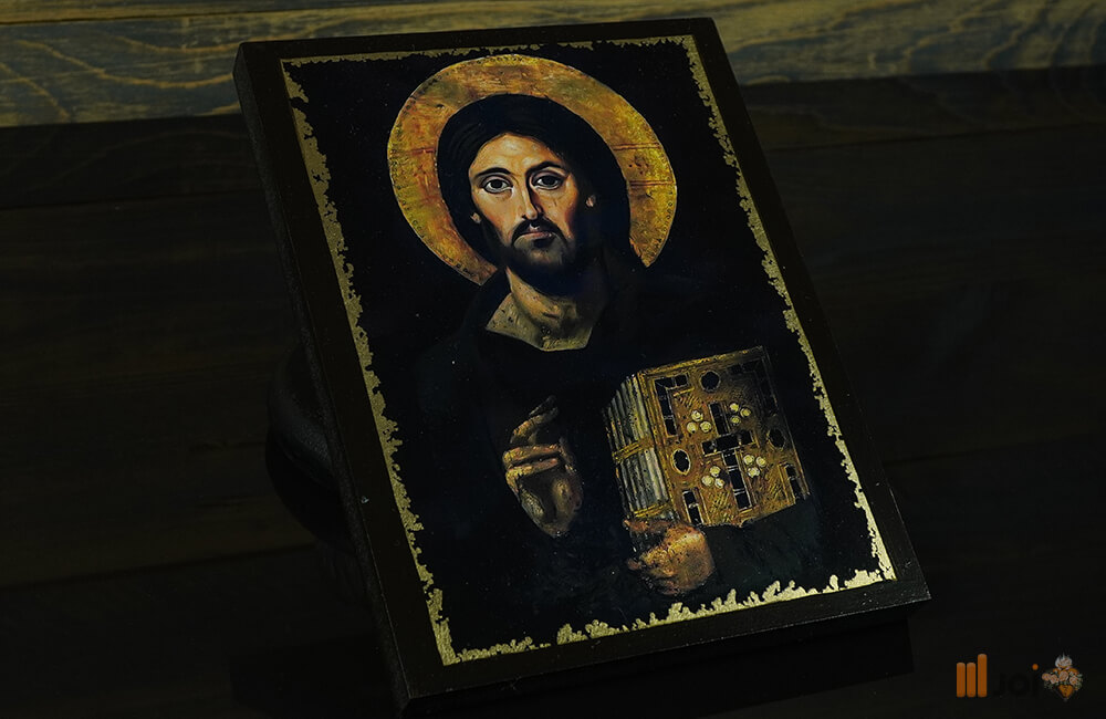 Goldene Ikone – Der segnende Jesus Christus (5)