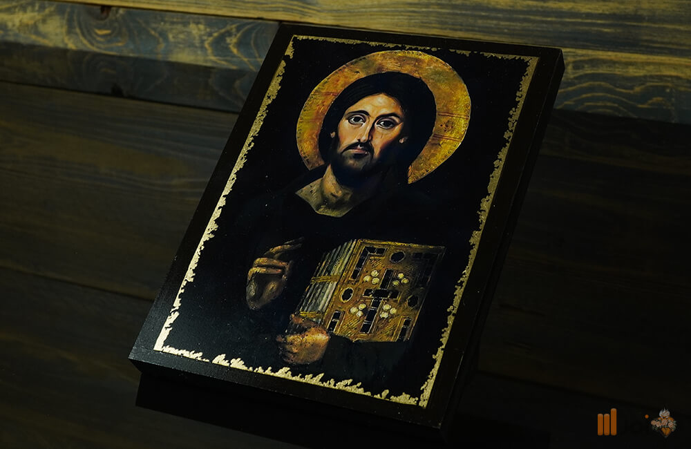 Goldene Ikone – Der segnende Jesus Christus (6)