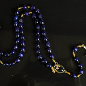 Blau-violetter Rosenkranz aus dem Sanktuarium der heiligen Faustyna Kowalska mit Reliquie - Image 3
