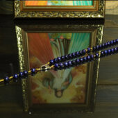 Blau-violetter Rosenkranz aus dem Sanktuarium der heiligen Faustyna Kowalska mit Reliquie - Image 10