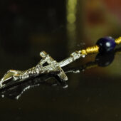 Blau-violetter Rosenkranz aus dem Sanktuarium der heiligen Faustyna Kowalska mit Reliquie - Image 9